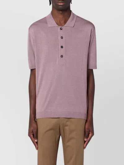 TAGLIATORE SILK BLEND POLO SHIRT