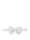 Tagliatore Silk Bow Tie In White