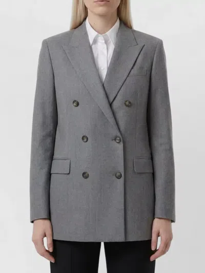 TAGLIATORE SILK DOUBLE-BREASTED SUIT JACKET