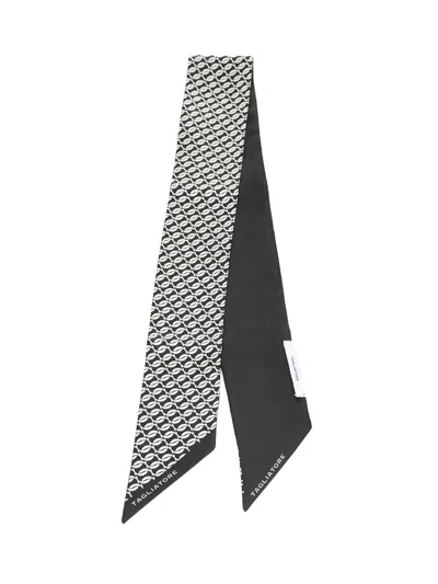 Tagliatore Silk Scarf Scarves And Foulards Black