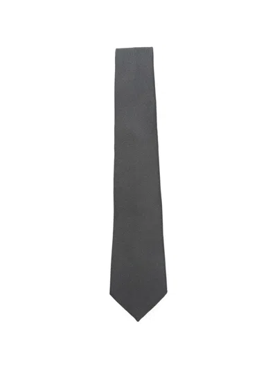 Tagliatore Silk Tie In Gray