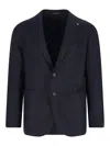Tagliatore Single-breasted Patch-pocket Blazer In Blue
