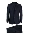 Tagliatore Single-breasted Wool Suit In Black