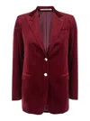 Tagliatore Single Breasted Bertha Blazer In Red