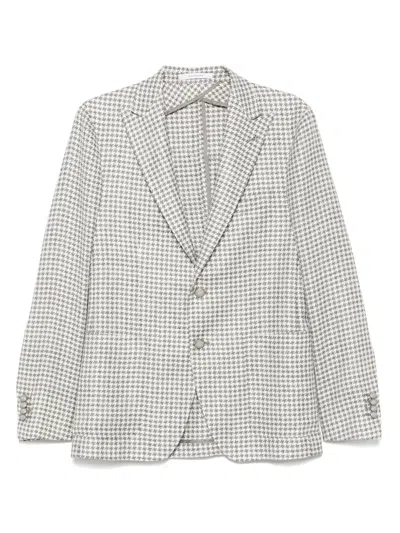 Tagliatore Single-breasted Blazer In Gray