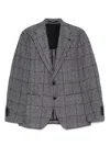 Tagliatore Single-breasted Blazer In Gray