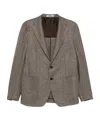 Tagliatore Neutral Brown Jackets In Gray