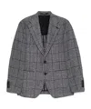 Tagliatore Single-breasted Blazer In Gray