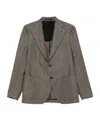 Tagliatore Neutral Brown Jackets In Gray