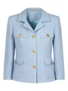 Tagliatore Tailored Jacket With Structured Silhouette In Blue