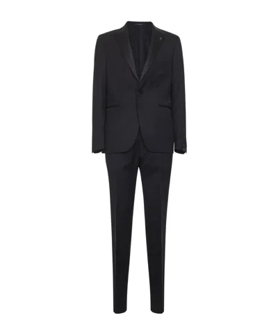 TAGLIATORE SINGLE-BREASTED BLAZER AND TROUSERS