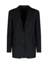 Tagliatore Tailored Jacket With Long Sleeves And Notch Lapel In Black  