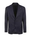 Tagliatore Tailored Wool Blazer With Notch Lapels In Black