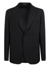 Tagliatore Men Navy Blue Single-breasted Blazer, 44 Luxury Blazers For Men Darveys In Black