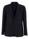 Tagliatore Single-breasted Blazer In Black