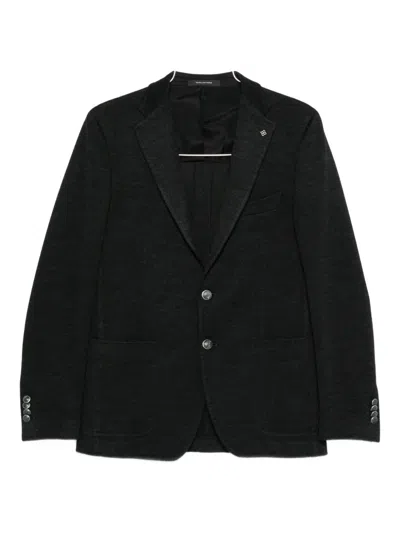 Tagliatore Single-breasted Blazer In Black
