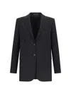Tagliatore Tailored Single-breasted Blazer Notch Lapel In Black  