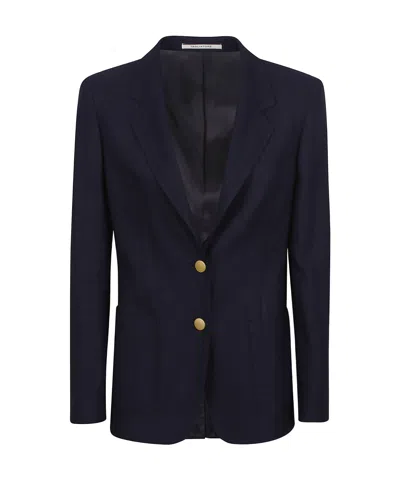 Tagliatore Single-breasted Blazer In Blue