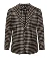 Tagliatore Single-breasted Blazer In Black