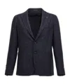 Tagliatore Single-breasted Blazer In Black