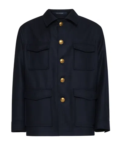 TAGLIATORE TAGLIATORE BUTTON-UP STRAIGHT HEM COAT