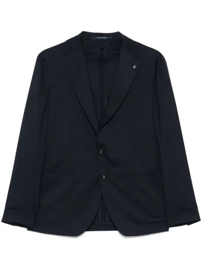 Tagliatore Single-breasted Blazer In Blue