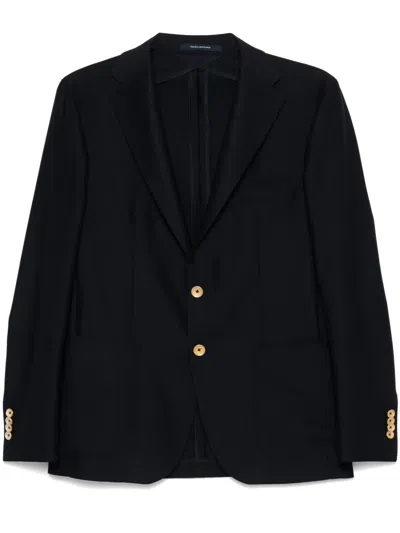 Tagliatore Single-breasted Blazer In Blue