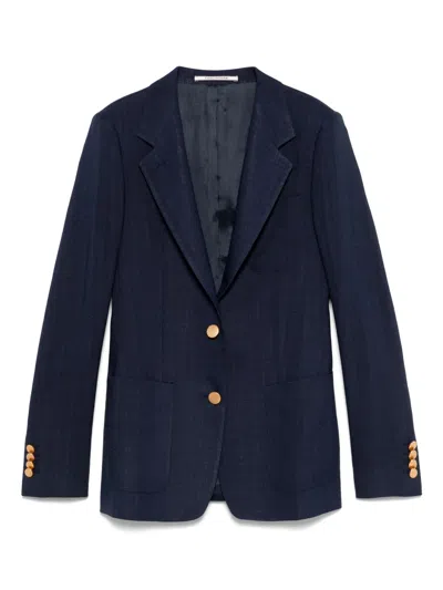 Tagliatore Single-breasted Blazer In Black