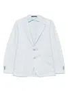 Tagliatore Single-breasted Blazer In Blue