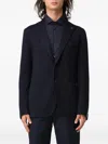Tagliatore Single-breasted Blazer In Blue