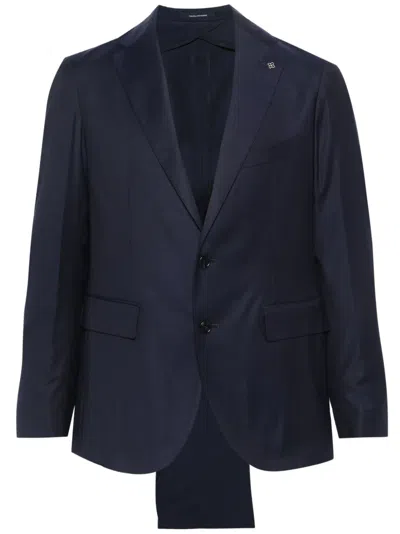 Tagliatore Single-breasted Two-piece Suit Set In Blue