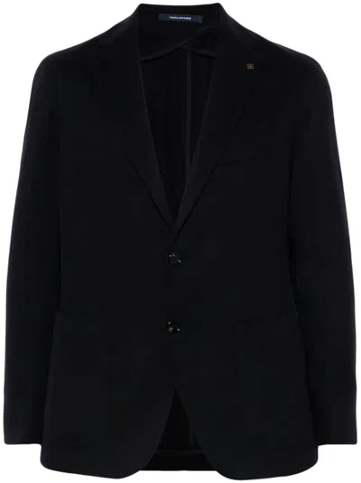 Tagliatore Single-breasted Blazer In Blue