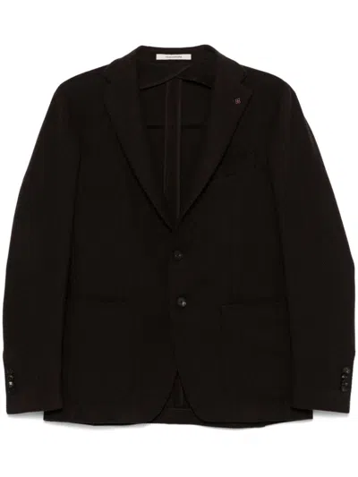 Tagliatore Single-breasted Blazer In Black
