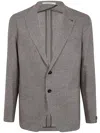 Tagliatore Single Breasted Blazer Clothing In Grey