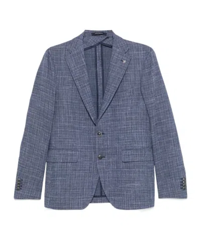 Tagliatore Single-breasted Blazer In Gray