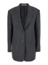 Tagliatore Single Breasted Blazer In Gray