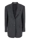 Tagliatore Single Breasted Blazer In Gray