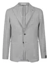 Tagliatore Single-breasted Blazer In Gray