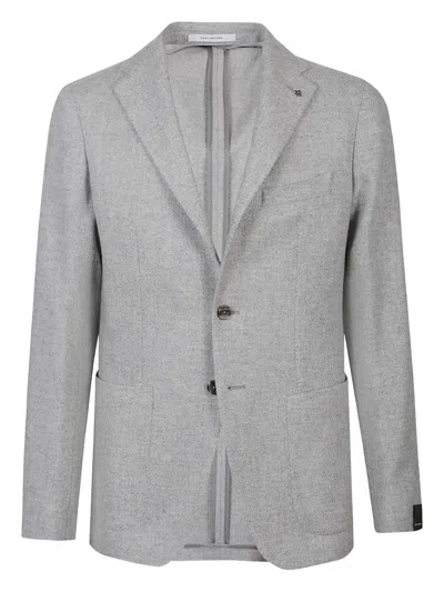 Tagliatore Single-breasted Blazer In Gray
