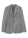 Tagliatore Single-breasted Blazer In Gray