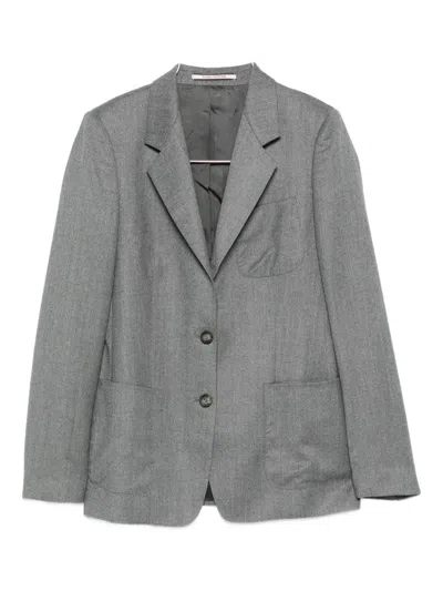 Tagliatore Single-breasted Blazer In Gray