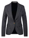 Tagliatore Single-breasted Blazer In Gray