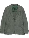 Tagliatore Single-breasted Blazer In Green