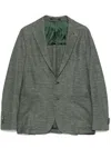 Tagliatore Single-breasted Blazer In Green