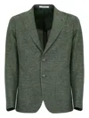 Tagliatore Single-breasted Blazer In Green