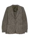 Tagliatore Single-breasted Blazer In Green