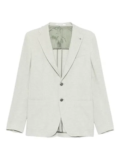Tagliatore Single-breasted Blazer In Neutral