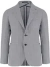 Tagliatore Single-breasted Blazer In Grey