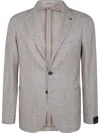 Tagliatore Single-breasted Blazer In Grey