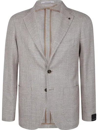 Tagliatore Single-breasted Blazer In Grey